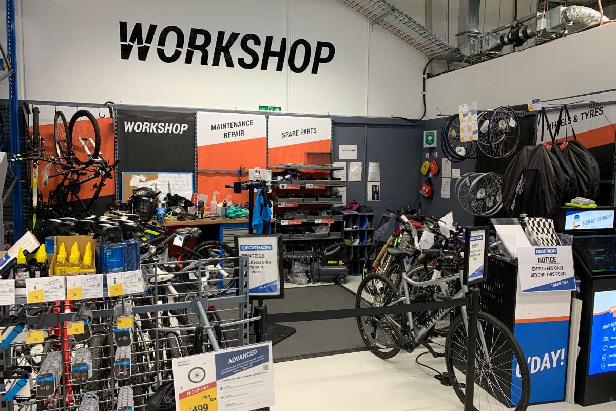 decathlon bike repair service