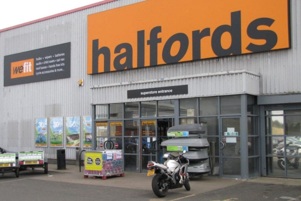 Halfords Store Front