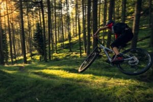 Orbea MTB rider in action