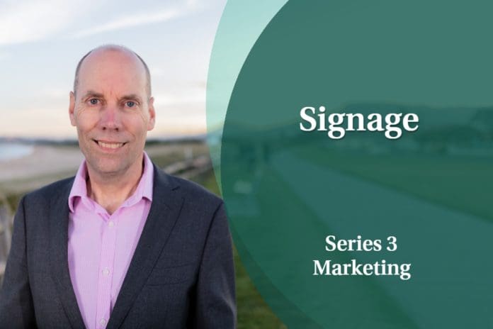 Business Coaching: Series Three - Signage