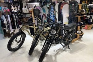 Ampd Bros ebike in a surf shop near you!