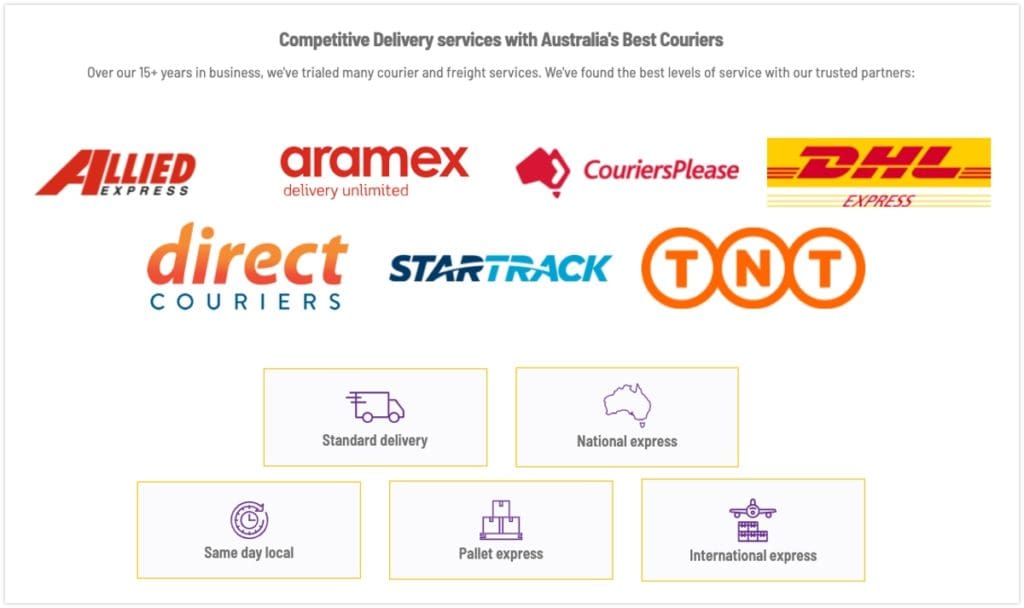 Smart Send’s enduring relationships with Australia’s premium carriers helps it facilitate deliveries of large, heavy and potentially hazardous products, when many transport companies shy away from these items.