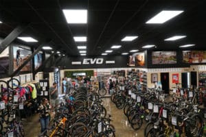 Evo’s Wellington Centre store interior