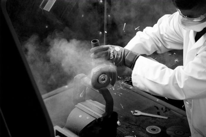 Hiplock testing with angle grinder
