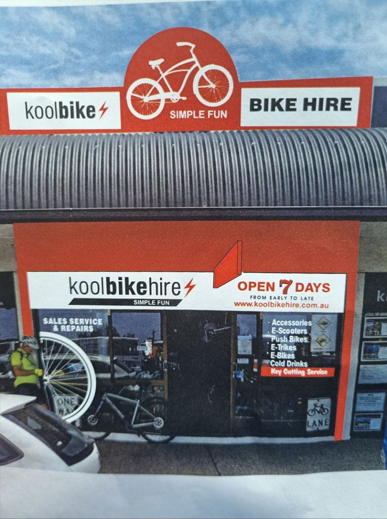 An artist impression of rebranded bicycle store