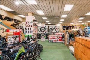 Bike store interior