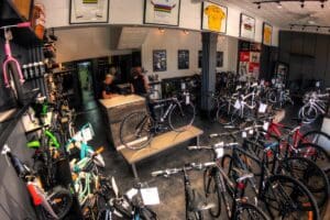 Bicycle store interior