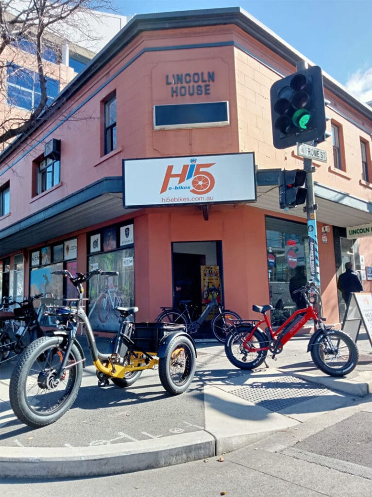 Hi5 bicycle shopfront