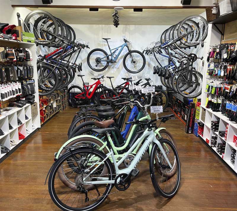 Bike store interior