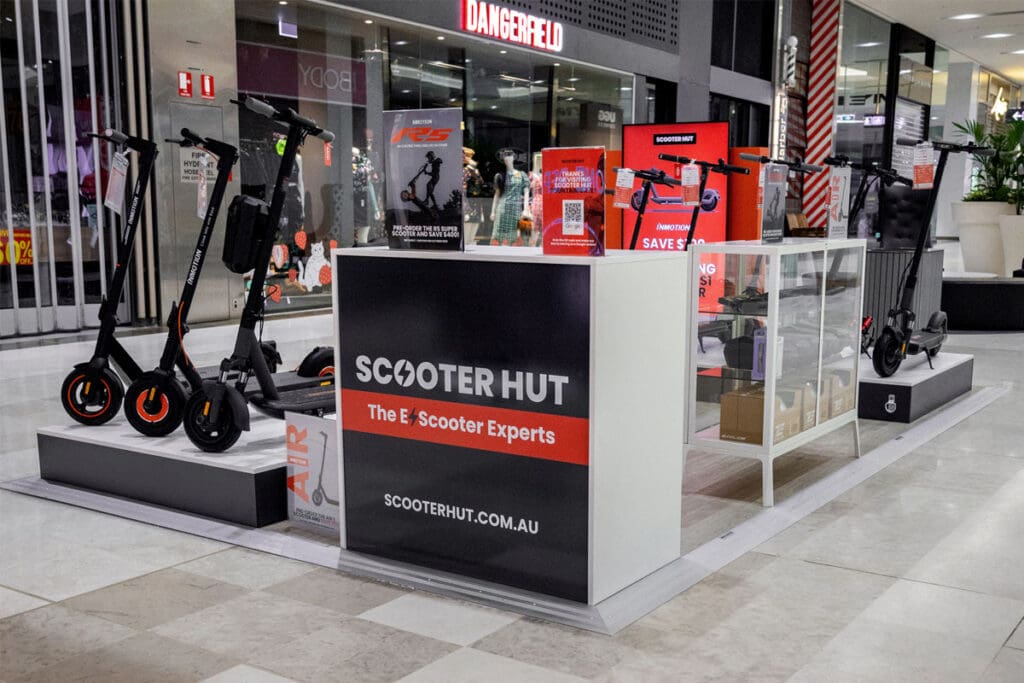 Interior of escooter store