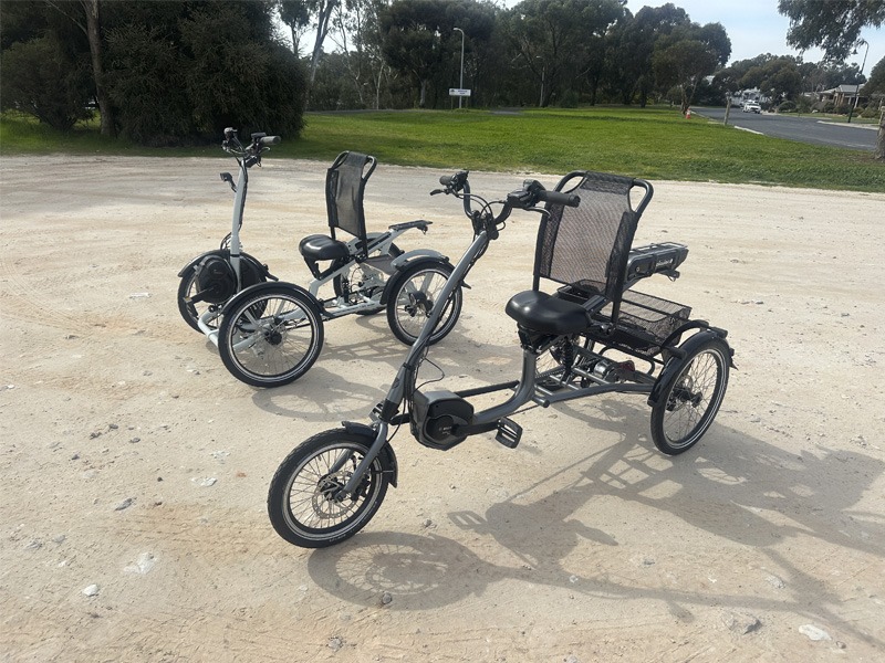 an electric trike and quadbike