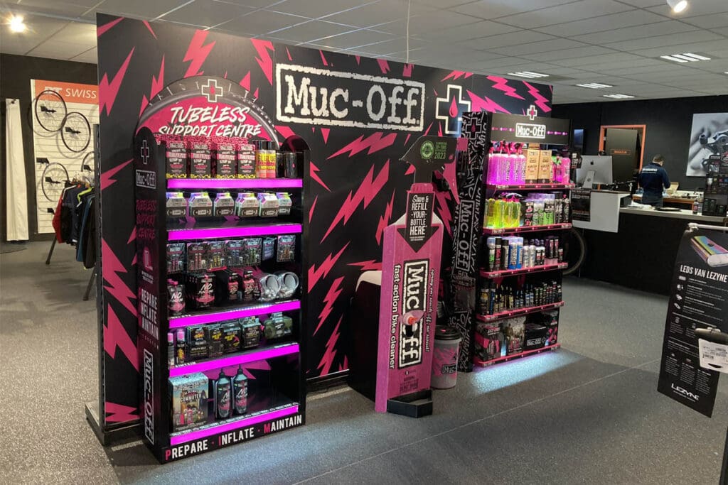 Muc-Off shop display