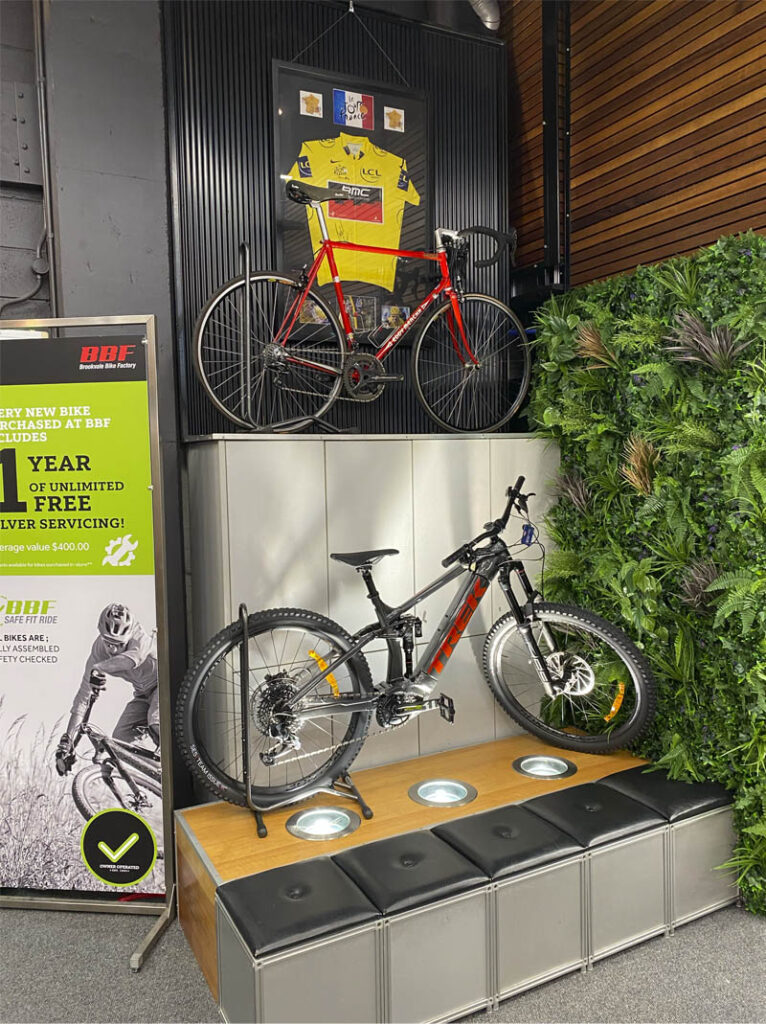 Bicycle shop display