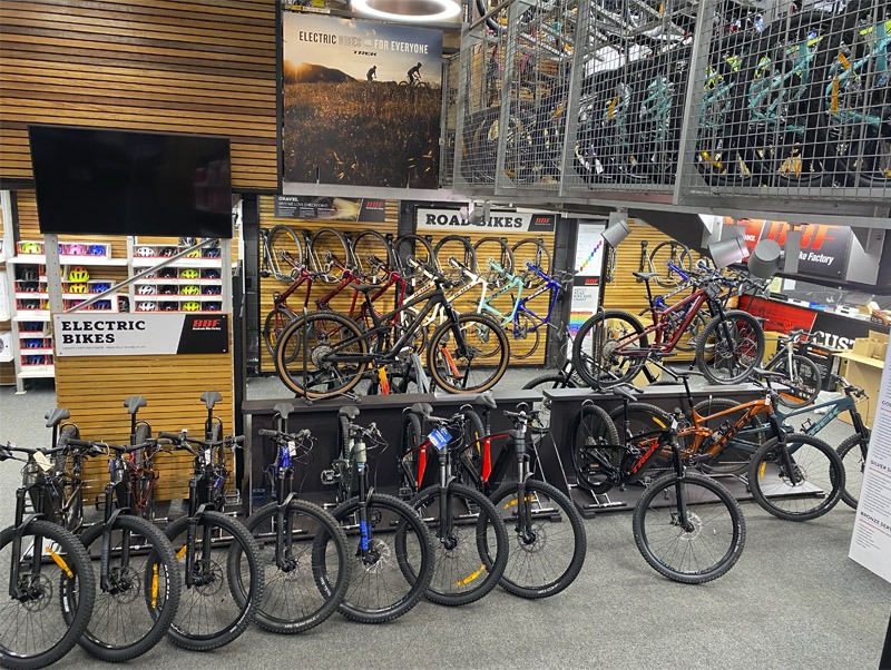 Bicycle shop display