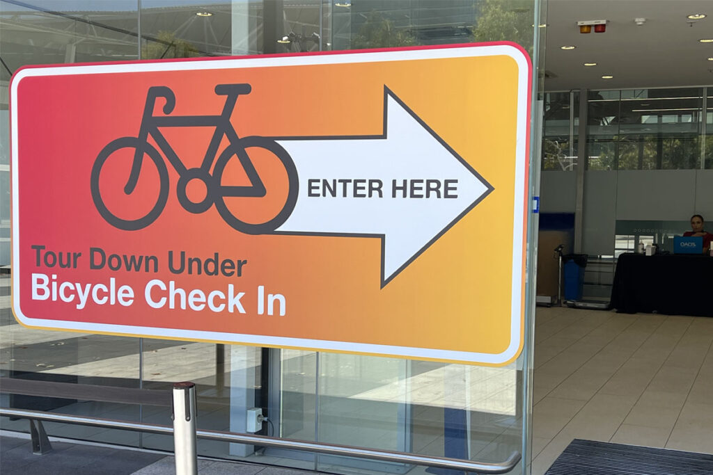 Airport bicycle signage