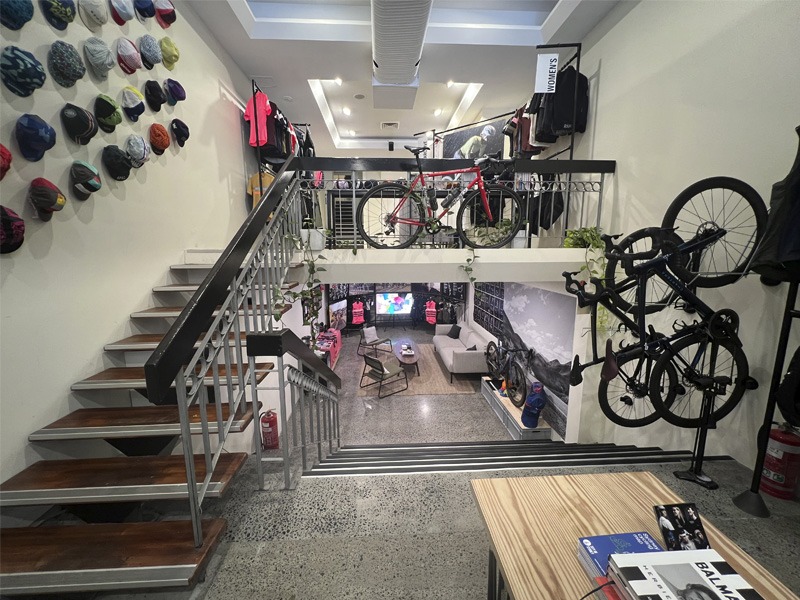 Interior view of bicycle store