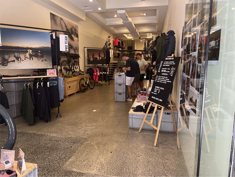 Interior view of bicycle store