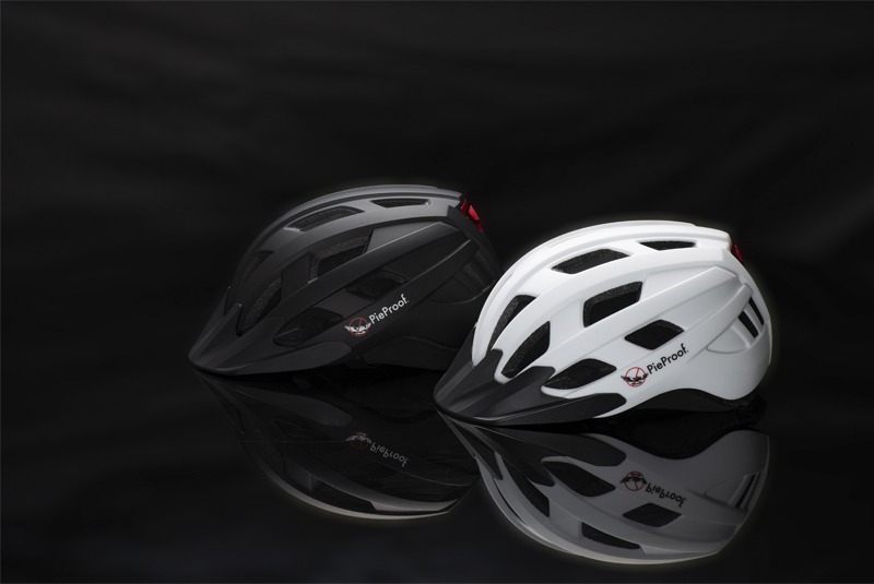 Product shot of two helmets