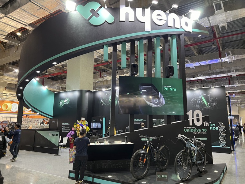 Hyena bike display at expo