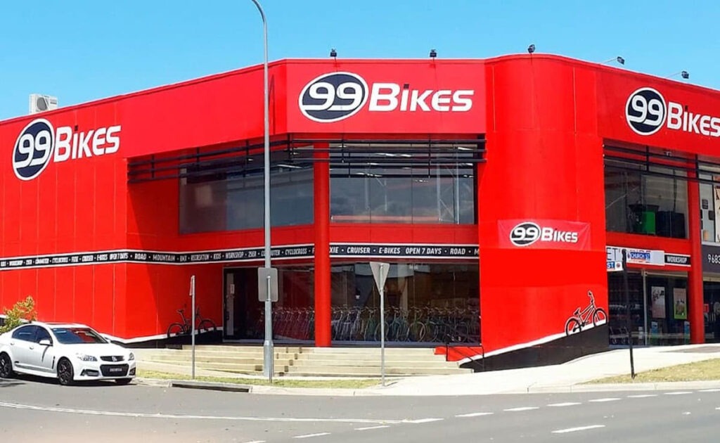 Bike store shop front