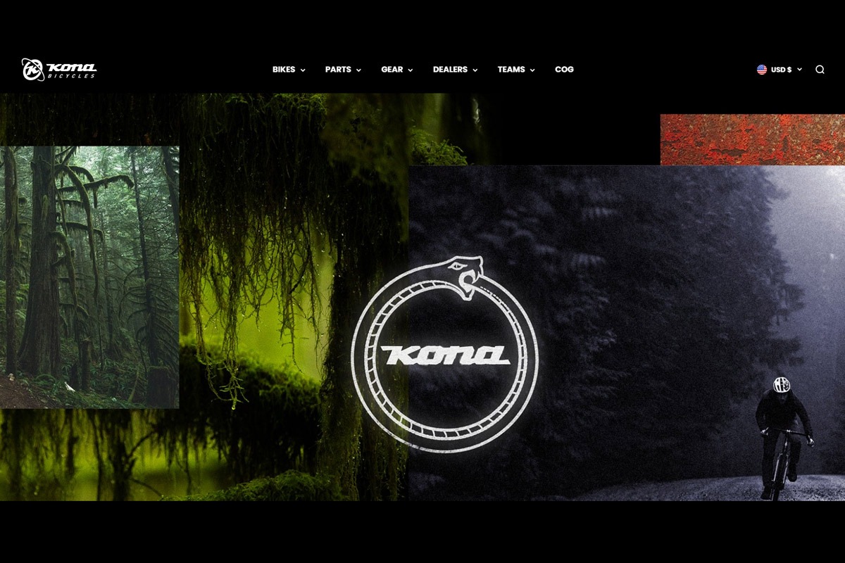 Kona homepage screenshot