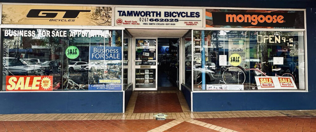 Tamworth Bicycles shopfront