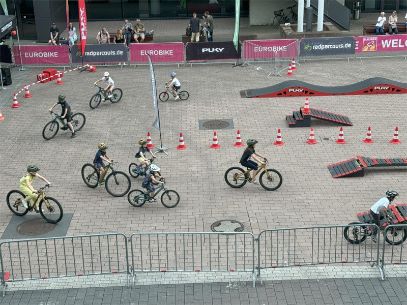 Kids riding in a supervised area