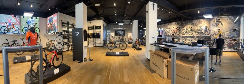 Bike shop interior