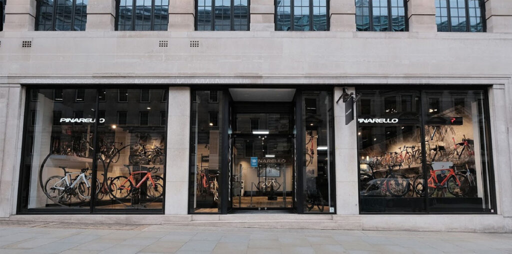 Street view of bike shopfront