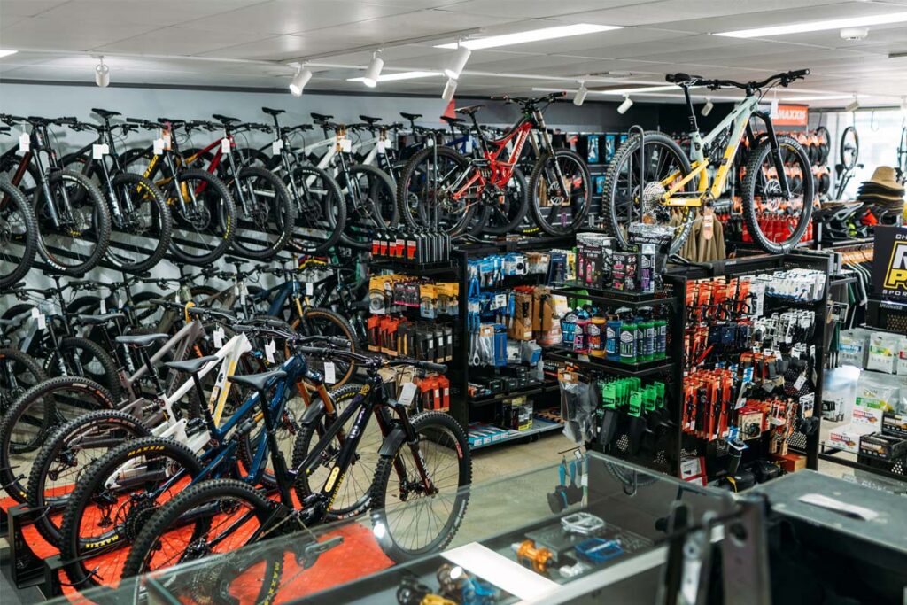 Bike shop interior