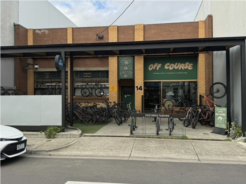 Bike shop front