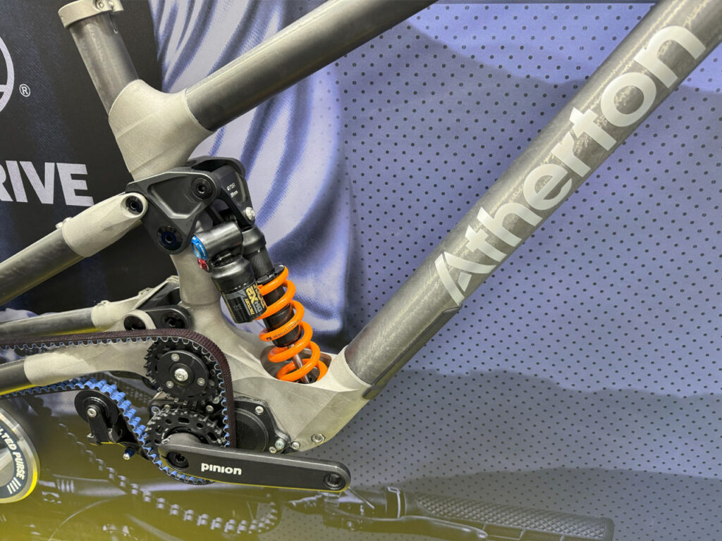 Close up shot of bicycle component