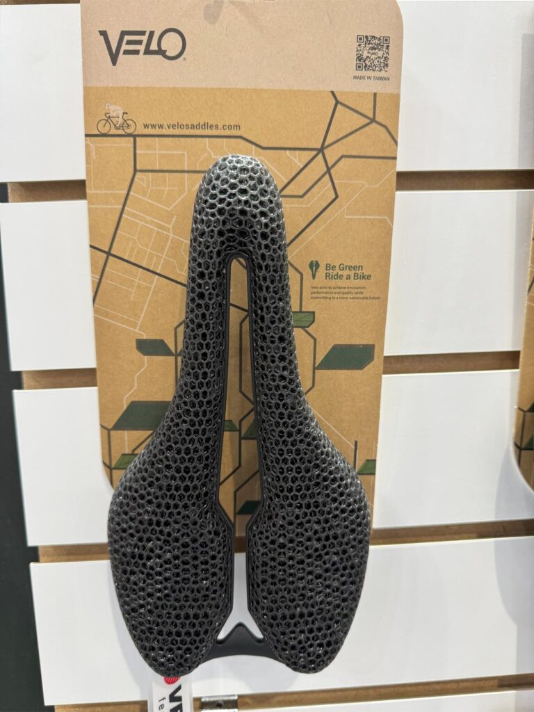 Packaged bicycle seat