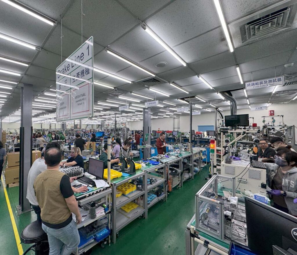 Internal view of factory