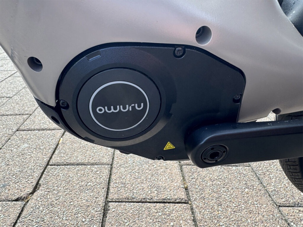 Close up of ebike drive