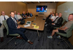 Boardroom full of people